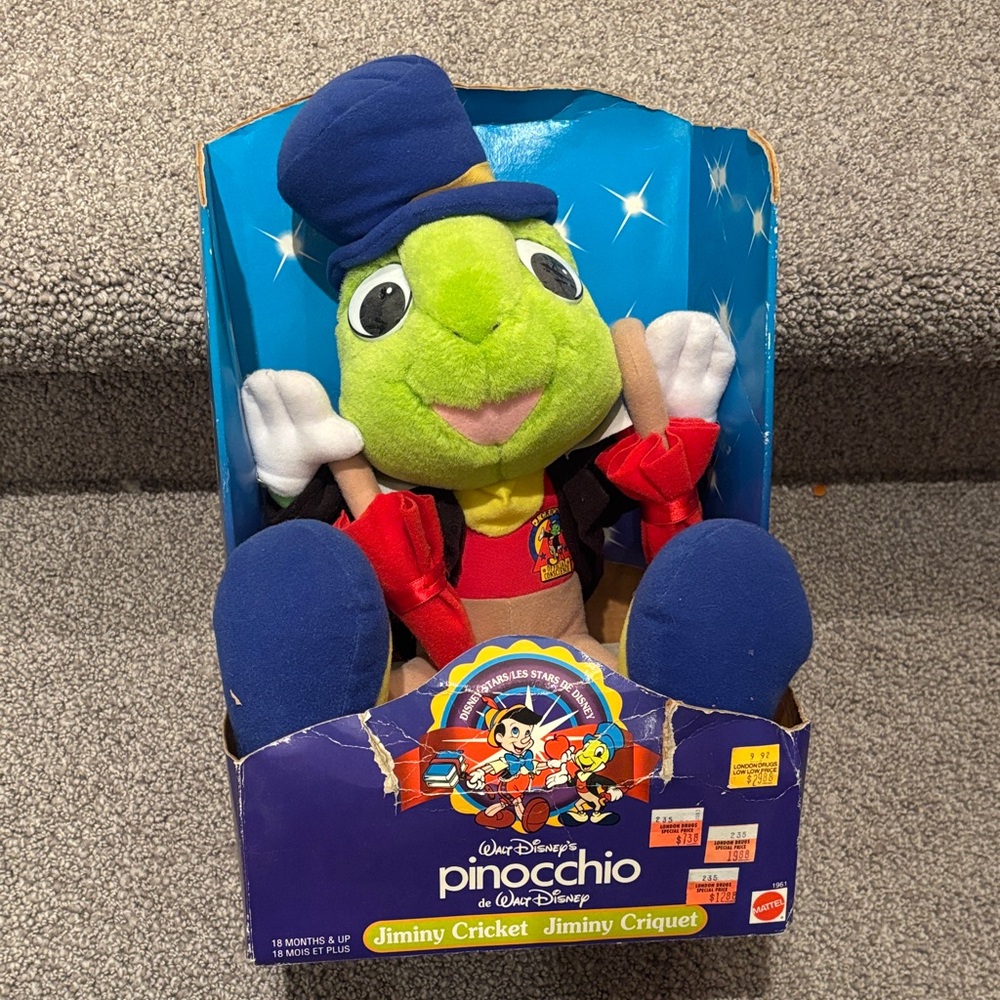 1961 Disney Jiminy Cricket Plush